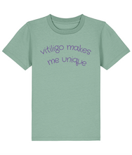 Load image into Gallery viewer, Vitiligo Makes Me Unique Kids Tee