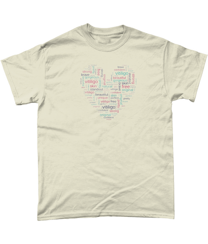 Vitiligo Heart Adult Tee