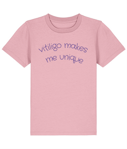 Vitiligo Makes Me Unique Kids Tee