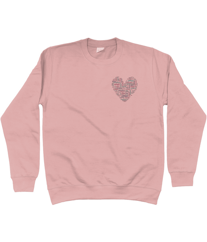 Vitiligo Heart Adult Jumper