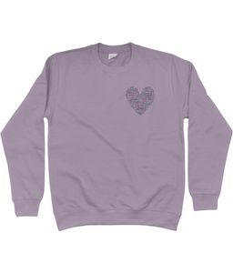 Vitiligo Heart Adult Jumper