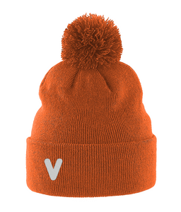 V Pom Pom Beanie