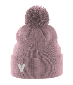 V Pom Pom Beanie