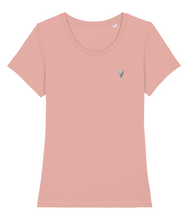 Load image into Gallery viewer, Embroidered V Logo Ladies Tee