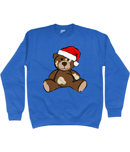 Kids Christmas Vitiligo Bear Jumper