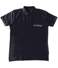 Load image into Gallery viewer, Embroidered #vitiligo Men&#39;s Polo Shirt