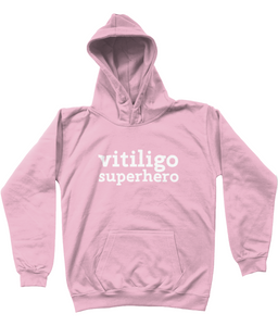 vitiligo superhero Kids Hoodie
