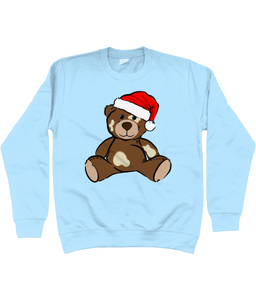 Kids Christmas Vitiligo Bear Jumper