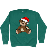 Load image into Gallery viewer, Kids Christmas Vitiligo Bear Jumper