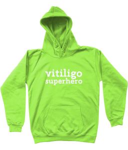 vitiligo superhero Kids Hoodie